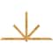 Ekena Millwork Kennewick Rough Sawn Timber Gable Bracket, Western Red Cedar, 96"W x 52"H x 4"D x 4"F, 13/12 Pitch GBW096X52X0404KEN00RWR - alternate 1